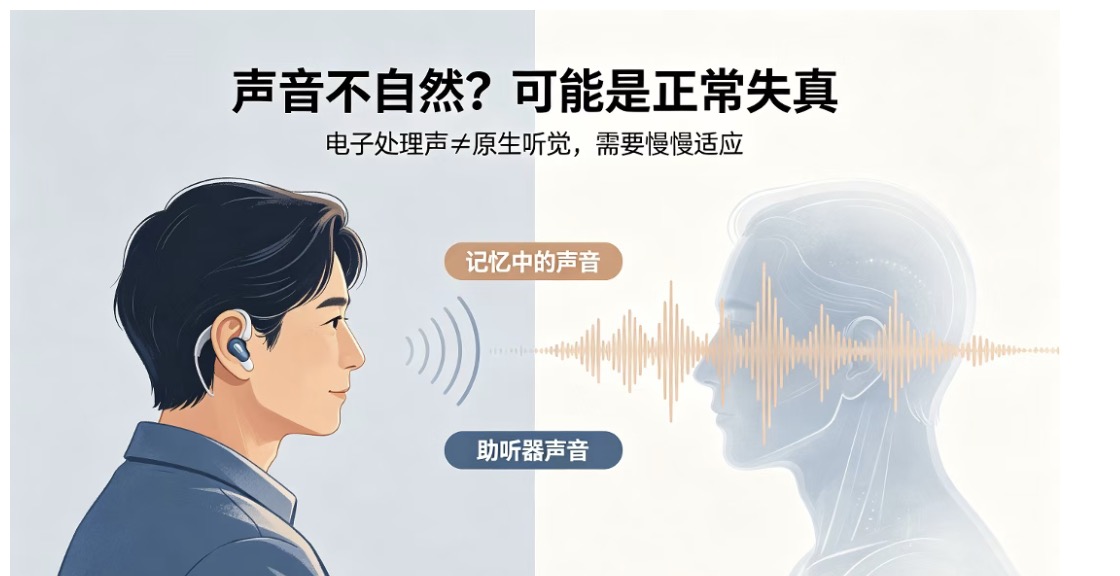 初戴助听器，为何听到的声音总觉得不对劲？